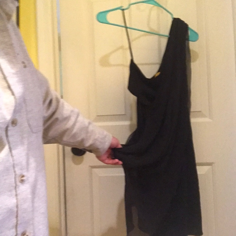 Alice & Olivia Black Dress - one shoulder